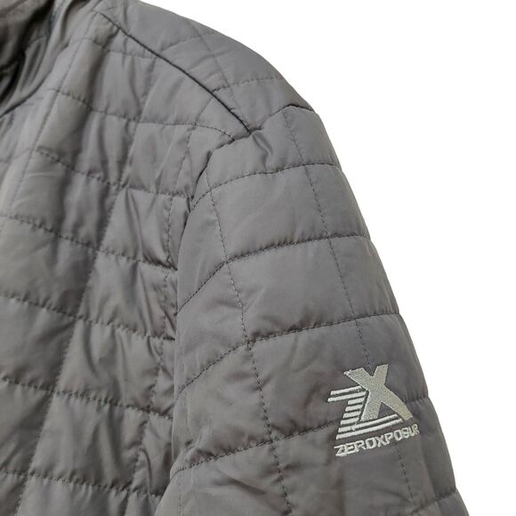 Zeroxposur Jacket Mens Large Gray Full Zip Quilted Insulated Warm Winter Outdoor - Picture 4 of 10